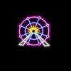 Colourful Ferris Wheel Neon Sign