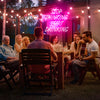 Stop thinking start drinking neon