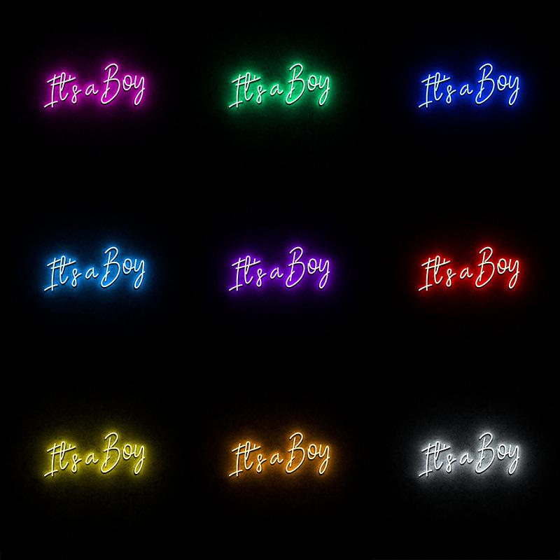 It's a Boy led signs - neonpartys.co.uk