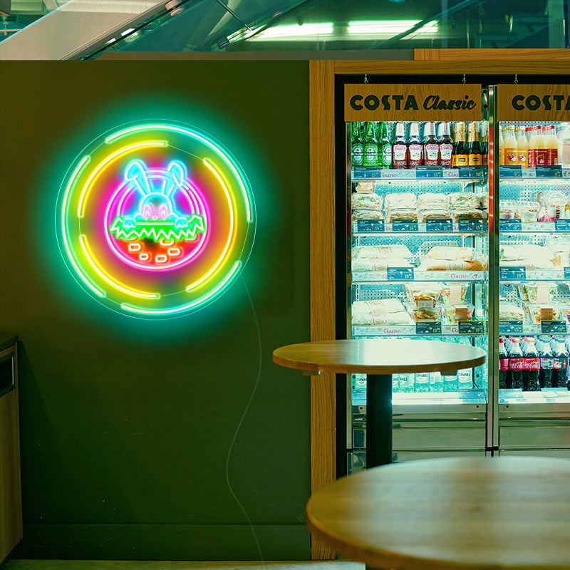 Rabbit Easter Neon Sign
